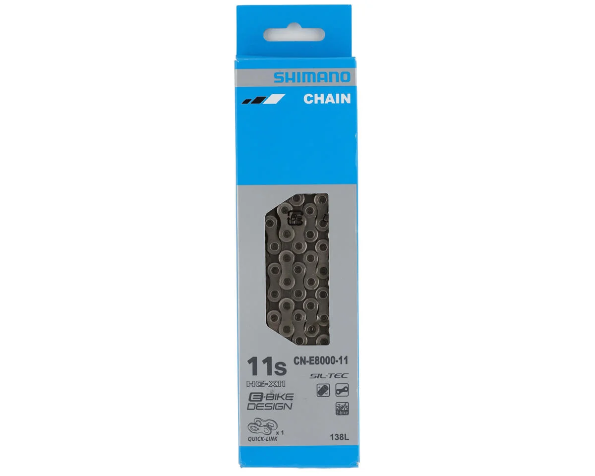 Shimano STEPS CN-E8000-11 E-Bike Chain (Silver) (11 Speed) (138 Links) - view 2